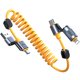 thumbnail image 1 of Cable de carga Jixivor 4 en 1 USB C en espiral de 100 W para iPhone, 1 of 7