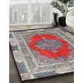thumbnail image 2 of Ahgly Company Indoor Rectangle Traditional Brown Red Medallion Area Rugs, 8' x 10', 2 of 6