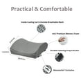 thumbnail image 3 of Lumbar Support Pillow, Cool Gel Memory Foam Lower Back Cushion for Office Chair Car, Grey, 3 of 9