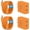 Cosmic Orange, variant on Super Fast Type C Charger Compatible for Samsung,45W Dual Port USB C Fast Charger Block 2-Pack & 60W 6.6FT USB C Cable Compatible for Samsung Galaxy S25 Ultra/S24+/S23 iPhone 17-15-white