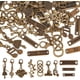 thumbnail image 1 of 40 dijes de bronce surtidos, 10 estilos diferentes, colgantes vintage de aleación con cierre de langosta para crear collares, pulseras, llaveros y bisutería., 1 of 5