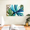thumbnail image 3 of Elephant Stock Tropic Sway I Wall Art - Horizontal Canvas Wall Art - Living Room Wall Decor - Floral And Botanical Canvas - White And Blue Decor By Asia Jensen - 12" x 8", 3 of 8