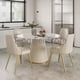 thumbnail image 3 of High Grade Rock Slab Round Dining Table Household Chair Luxury Combination Minimalist Apartment Table A Manger Furniture WK My Lux Decor Round, 3 of 16