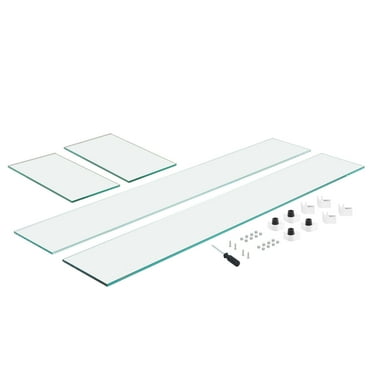 SKYSHALO Fire Pit Wind Guard, featuring a tempered glass flame shield, measures 29"x13"x6.5" with a thickness of 0.31".