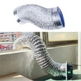 thumbnail image 7 of BIBABLYKE 6Inch Air Aluminum Ducting Dryer Vent Hose Exhaust Duct for Ventilation Fan, 7 of 7
