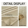 thumbnail image 6 of JIUZHEN Faux Linen Rectangle Tablecloth - Wrinkle and Stain Resistant Washable Table Cloth for Kitchen Dining Room Holiday Table Cover for Party Dinner Picnic, Stone, 54 x 80 Inch, 6 of 9
