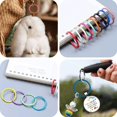 thumbnail image 2 of shiyou-Binder Rings Binder Clips Loose Leaf Binder Rings Ring Binder Metal Rings Large Key Rings for Crafts Key Chain Rings Split Rings Iron Ring Binder Locking Ring Binder Buckle Binder Rings Binder, 2 of 4