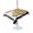 White Lemon Yellow, variant on Outdoor Tablecloth with Umbrella Hole for Patio/Picnic/Party/Camping, Summer Lemons Waterproof Table Cloth Round Cover Washable, Modern Country Truck Bees Black Striped (Dia 54")