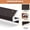 Brown-19.7 Feet, variant on Kerf V-shaped Weather Stripping Door Seal White 19.7 Feet, Press-in Soundproof Draft Blocker for Pre-cut Slot Doors