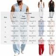 thumbnail image 3 of Busydd Men Two Piece Sets Trendy Ribbed V Neck Sleeveless Button Vest and Pants Suit Casual Solid Color Beach Vacation Outfits S, 3 of 7