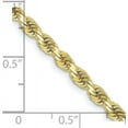 thumbnail image 4 of Solid 10k Yellow Gold 3.5mm Diamond-cut Rope Chain - 8" Bracelet, 4 of 8