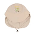 thumbnail image 5 of Oiyii Toddler Girls Water‑Repellent Bucket Hats Crocodile Embroidered Hiking Sun Hats, Beige, 5 of 6