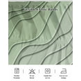 thumbnail image 5 of Sage Green Ombre Wrap Around Bed Skirts for Queen Bed 16" Drop,Bed Skirt with Adjustable Elastic Belt Dust Ruffle Bed Valance for Bedroom Modern Geometric Abstract Art Aesthetics Bed Frame Cover, 5 of 7