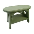 thumbnail image 1 of Almencla Wood Stool Plant Stand Oval Decorative Bonsai Rack for Garden Desktop Office Green, 1 of 8