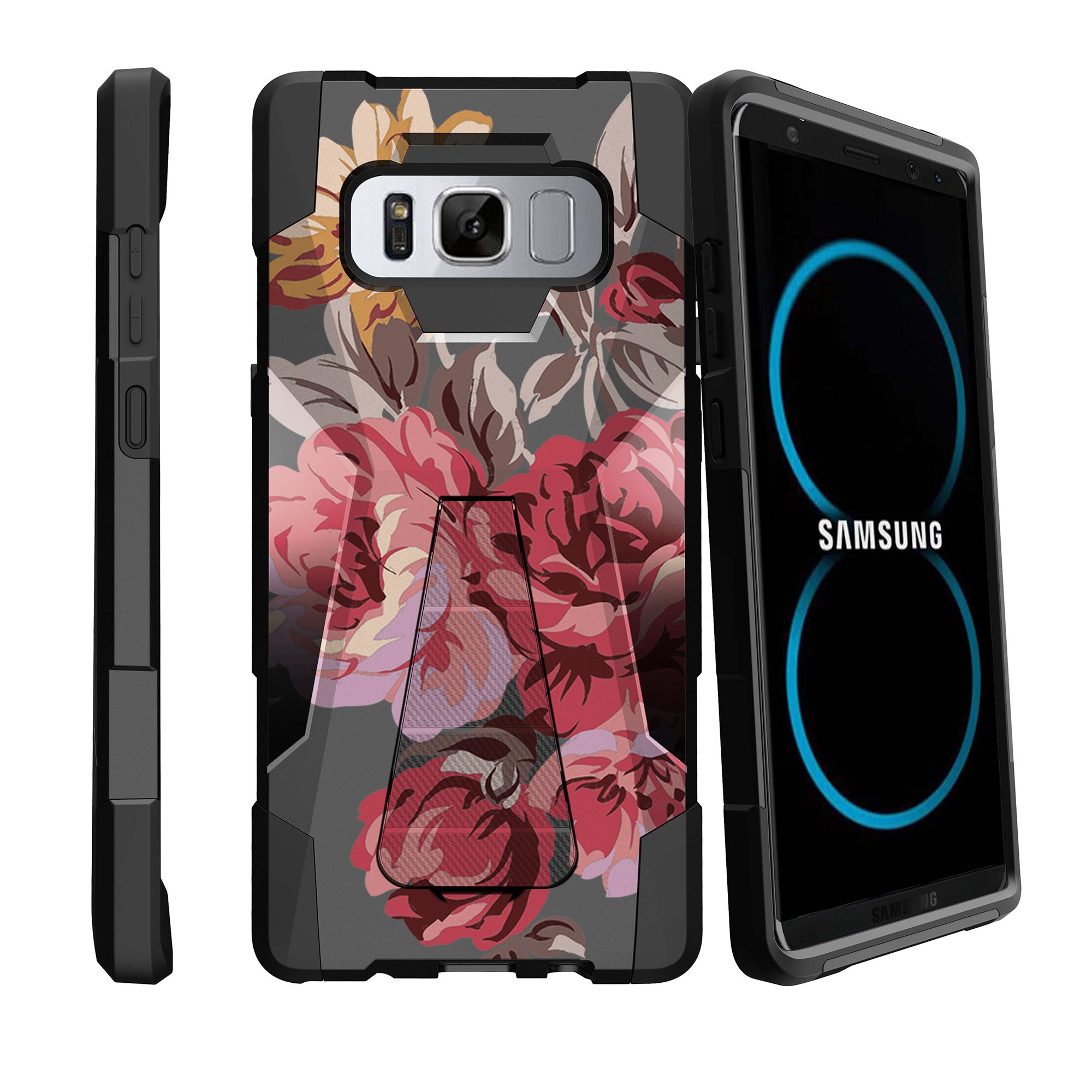 Galaxy Note 8 Hard Shell Silicone Bumper Shell [SHOCK FUSION by MINITURTLE] HighImpact Samsung