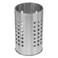 thumbnail image 1 of Porta palillos de acero inoxidable de 16,5 cm de alto, soporte cilíndrico para cubiertos y utensilios, contenedor multiusos para palillos, ideal para el hogar y el restaurante (plateado)., 1 of 8