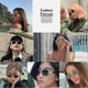thumbnail image 5 of retro oval sunglasses women say,gold sunglasses women with glasses pouch,metal frame round ladies sunglasses,for driving,traveling, 5 of 5