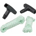 thumbnail image 3 of Paquete de 2 cuerdas de arranque de 10 m (diámetro: 3 mm), cable de tracción con 2 manijas de arranque para cortadora de césped Husqvarna Stihl Poulan, 3 of 5