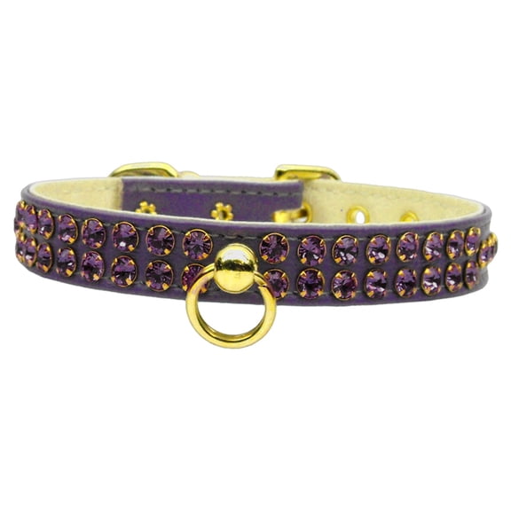Swank Collar With Stones Size 12 Purple