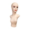 thumbnail image 4 of Cabeza de maniquí femenino, soporte del modelo de exhibición de pelucas, soporte suave para la exhibición de pelucas, fabricación, peinado, joyas, Aumentar, 4 of 8