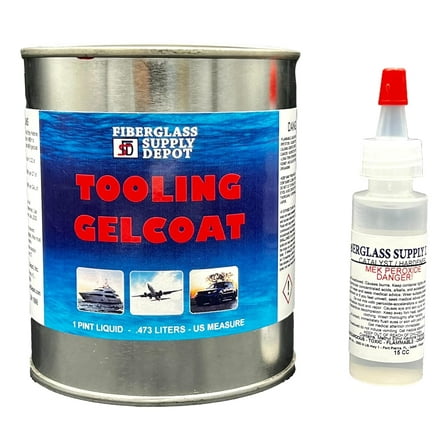 Red Tooling Gelcoat Pint with 15cc Hardener (MEKP)