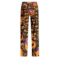 thumbnail image 7 of LHVUOA Womens Halloween Comfy Pajama Pants Fashion Halloween Printed Sleepwear Pant Casual Elastic Waist Pajama Pants, 7 of 7