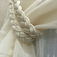 thumbnail image 5 of Wirlsweal 2Pcs Cotton Woven Twist Knotted Curtain Strap Buckle Holder Drape Tieback Rope, 5 of 8