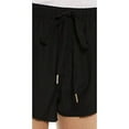 thumbnail image 4 of Joe's Jeans Silk Trouser Shorts Boxer Cut Elastic Waist (Small, Black), 4 of 6