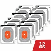 EZ Aim Paper Trainer Shooting Targets, 12W x 15H, 0.39 lb,12-Pack, Black
