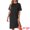 Black, variant on DARING DIVA Women's Casual Pajama Dress Loose Fit Short Sleeve Sleepwear M Gray