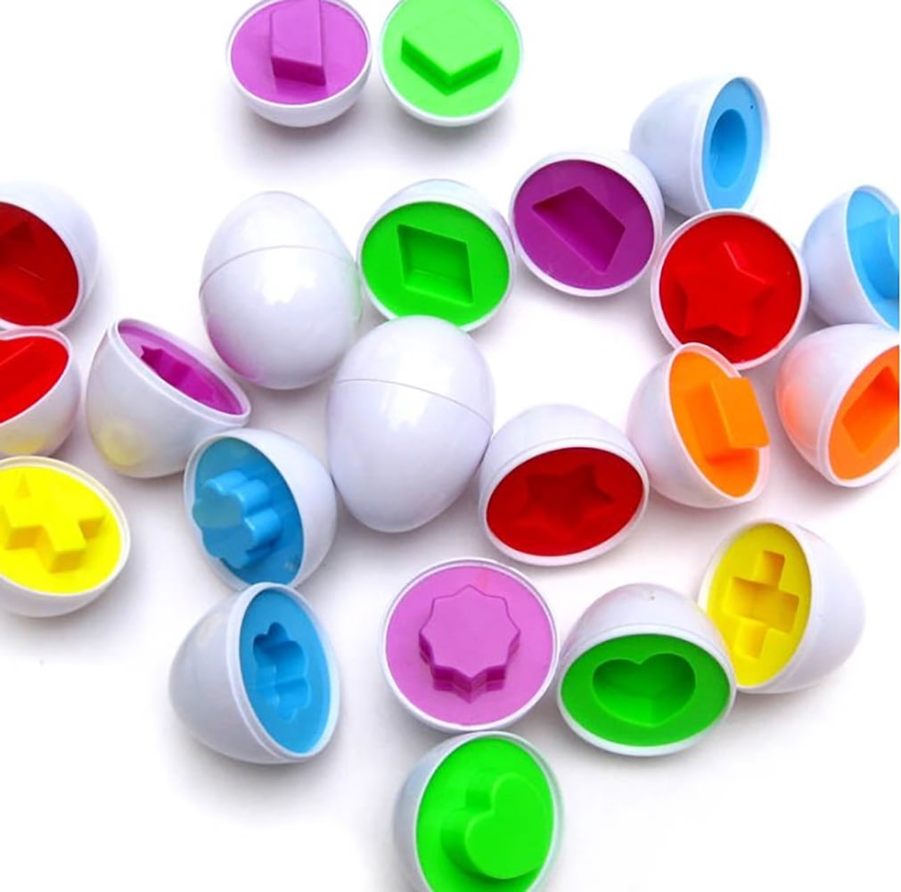 Board No More! Educational Matching Shape And Color Eggs Game