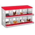 thumbnail image 1 of GloryStar Chicken Nesting Box with Large Vented Hole – Metal Egg Laying Boxes with Organized Compartments for Chickens That Support Everyday Egg Collection in the Coop and Provide a User-Friendly, 1 of 7