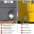 thumbnail image 3 of Upgraded push-button cooler faucet replacement, compatible with 2, 3, 5, and 10-gallon beverage coolers, durable cooler faucet replacement parts for 2-10 gallon water jugs (white-30), 3 of 4