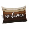 thumbnail image 2 of Brown Wooden Grain Standard Size Pillow Cover,Pillowcase Protectors with Zipper,Breathable Decorative Throw Pillow Case Cover,Ombre Farmhouse Country Wood Plank Pillow Shams for Couch Sofa 20x26Inch, 2 of 9