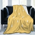 thumbnail image 7 of Yellow Pineapple Throw Blanket, Fluffy Soft Cozy Blanket Flannel Plush Microfiber Couch Throw 60"x50", 7 of 7