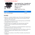 thumbnail image 2 of Power Steering Pump - Compatible with 2006 - 2011 Honda Ridgeline 3.5L V6 2007 2008 2009 2010, 2 of 2