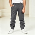 thumbnail image 5 of Edvintorg Boys Sweatpants Solid Color Casual Jogger Elastic Waisted Cuffed Athletic Pant with with Pocket Kids Clothes Size 5-14, 5 of 8