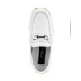 thumbnail image 5 of Josmo Toddler Boys Casual Slip-On Loafers with Metal Accent - White BK, 5, 5 of 8