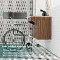 thumbnail image 4 of GGISHA Floating Bathroom Vanity with Sink,Wall-Mount, Stone Resin,Wood Cabinet, Ada Compliant,Modern Hand Support for Seniors, Handicap, 4 of 7