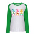 thumbnail image 4 of Aloohaidyvio Easter Shirts for Women Plus Size 3/4,Easter Fashion Womens Casual Long Sleeve Printed Sweatshirts Tops，Easter Ladies Clothing Clearance, 4 of 6