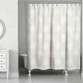 thumbnail image 2 of Creative Products White Polka Dots Cream 71x74 Shower Curtain, 2 of 2