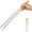 white, variant on Pklyzj Advanced Stainless Steel Extra Long Cooking Chopsticks, 15.7 Inch, Heat Insulation and Anti Scalding, Reusable Kitchen Chopsticks 2 Pairs