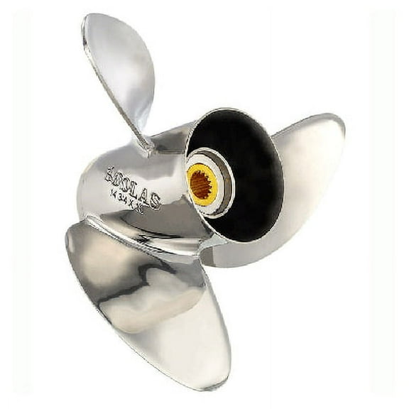 Solas Mercury 1551-148-19 HR Titan, Stainless Steel 3-Blade Propeller