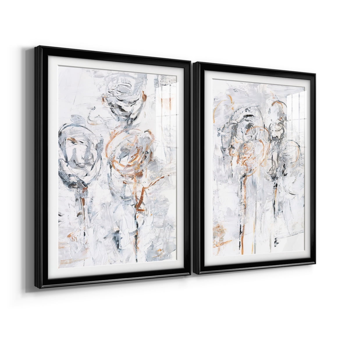 Wexford Home Spring Wildflowers I Premium Framed Print, 18.5" x 24.5" - Ready to Hang, Black (Set of 2)
