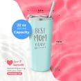 thumbnail image 5 of Best Mom Ever Stainless Steel Insulated Travel Tumbler With Lid and Straw - Personalized Cup for Birthday, Valentine's Day, Mother's Day - New Mom Travel Mug - World's Best Mom Tumbler, 5 of 9