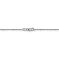 thumbnail image 4 of Leslie's Real 14kt White Gold 1mm Sparkle Singapore Chain; 22 inch; Lobster Clasp; for Adults and Teens; for Women and Men, 4 of 5