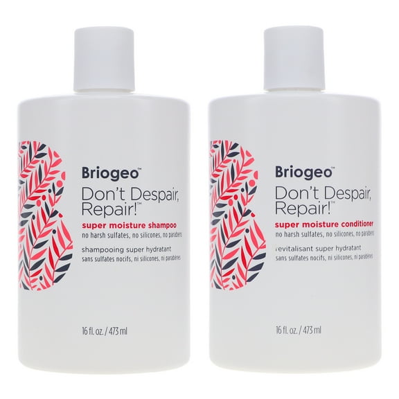 Briogeo Don’t Despair, Repair! Super Moisture Shampoo 16 oz & Conditioner 16 oz Combo Pack