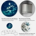 thumbnail image 5 of Designart 'Full Moon Night in Cloudy Sky II' Nautical & Coastal Circle Metal Wall Art 23x23 - Disc of 23, 5 of 5