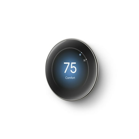 Google - Nest Learning Thermostat (4th gen) with Nest Temperature Sensor (2nd gen) - Polished Silver