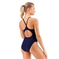 thumbnail image 3 of Women's Durafast One Solid Diamondfit Swimsuit Navy Size 30, 3 of 6